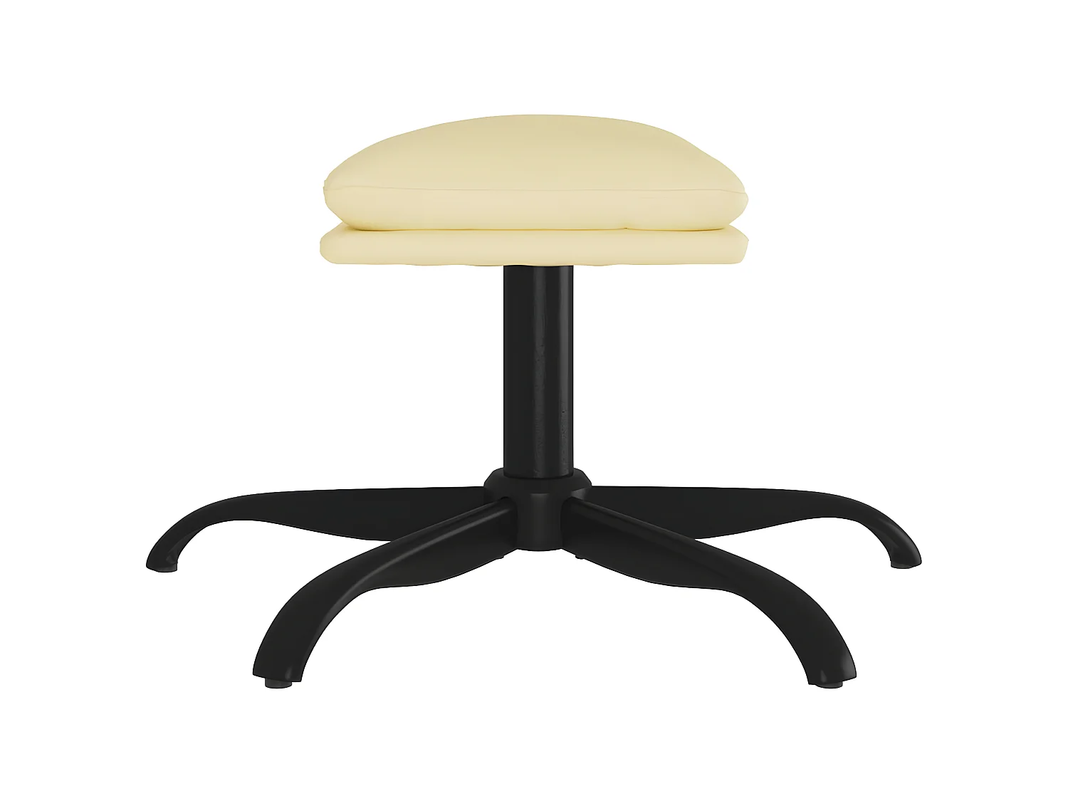 Repose-pied Crème 60x60x36 cm Similicuir LQF75374