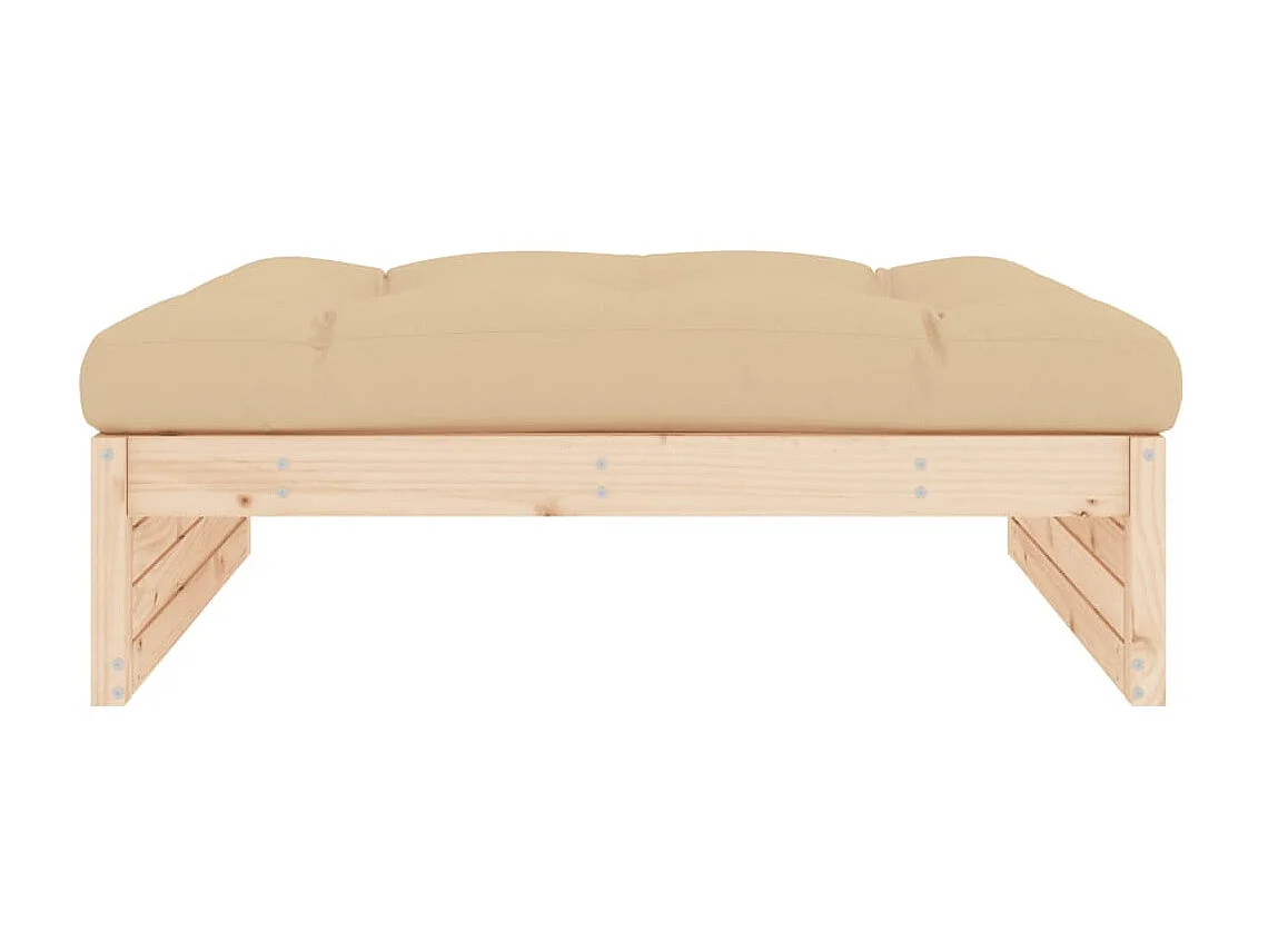 Repose-pied de jardin 120x80 cm bois de pin massif LQF38956