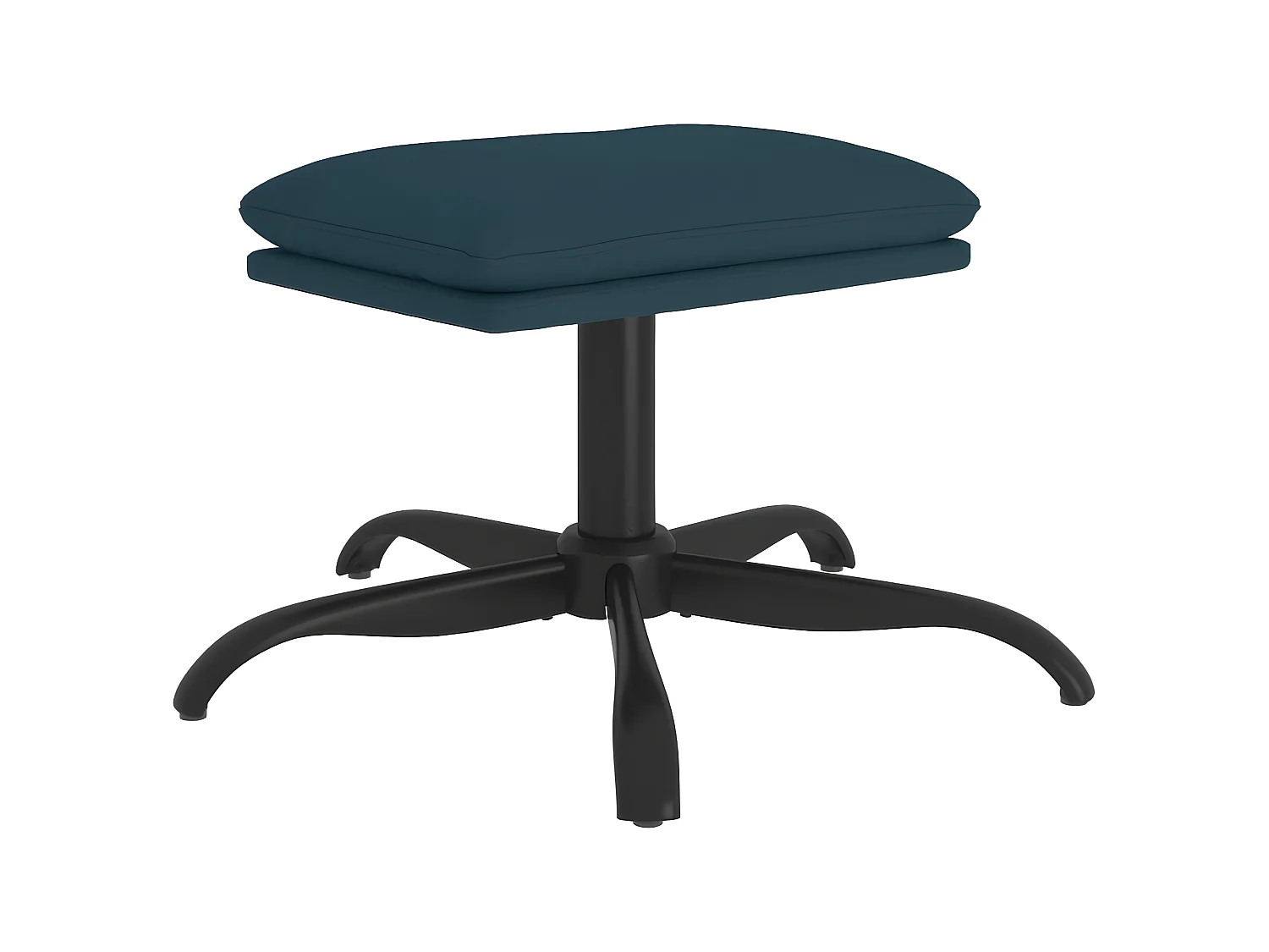 Repose-pied Bleu 60x60x36 cm Velours LQF13626