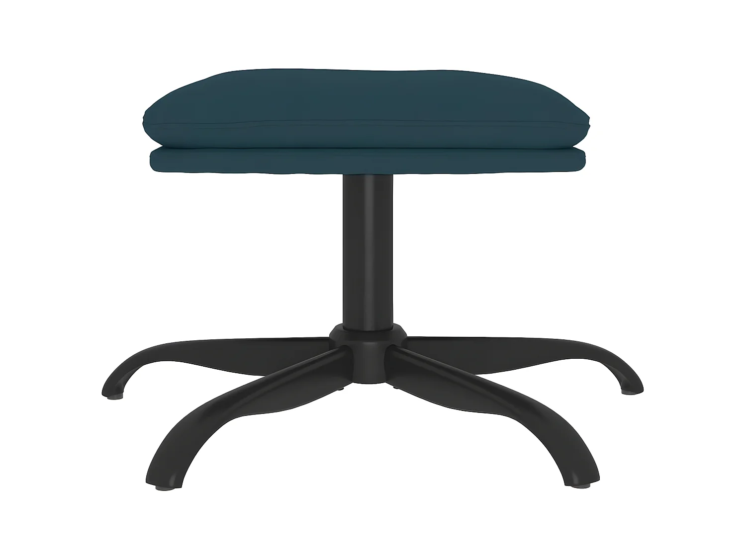 Repose-pied Bleu 60x60x36 cm Velours LQF13626