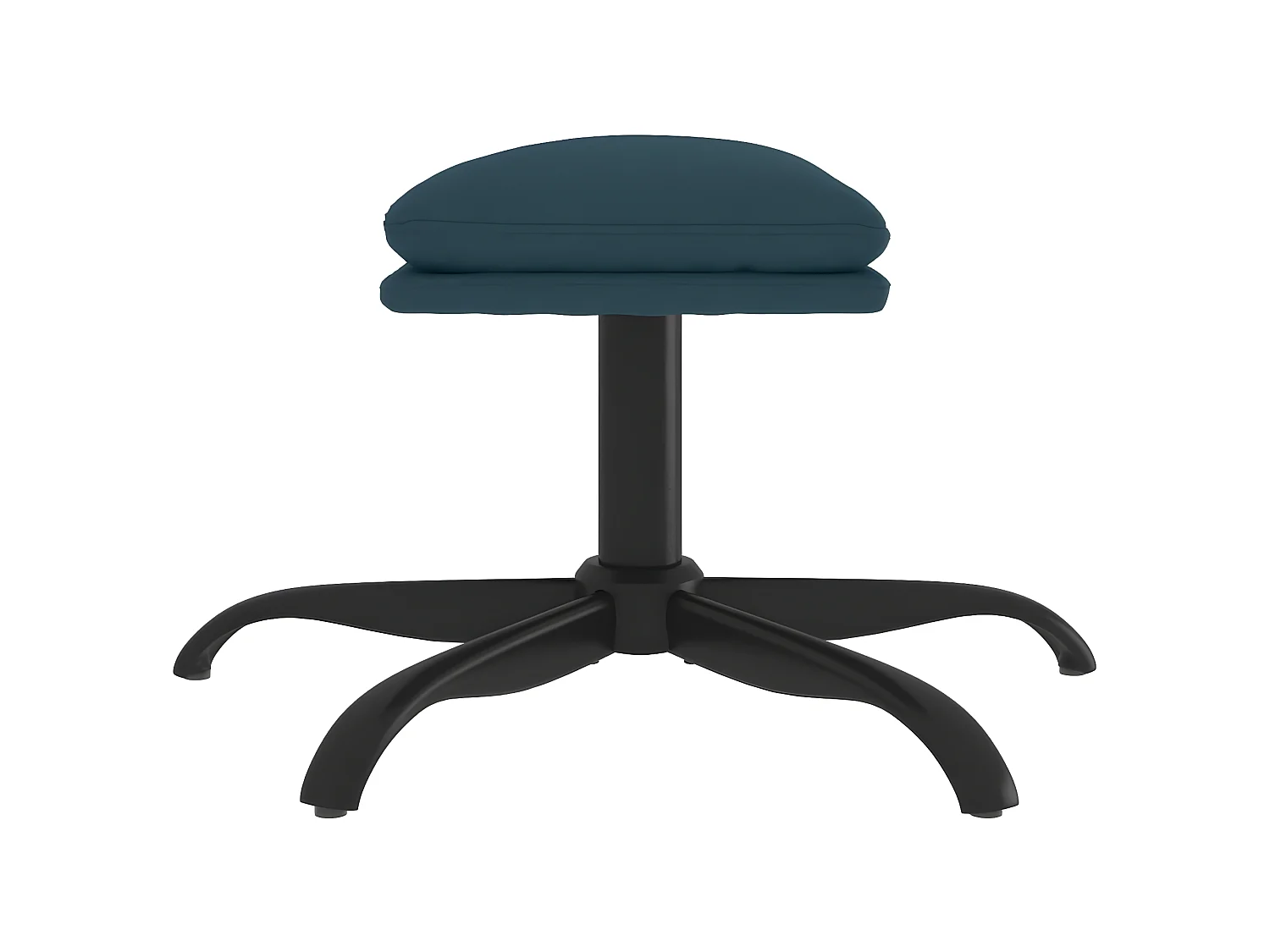 Repose-pied Bleu 60x60x36 cm Velours LQF13626