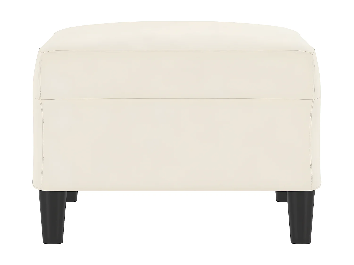 Repose-pied Crème 70x55x41 cm Velours LQF48615