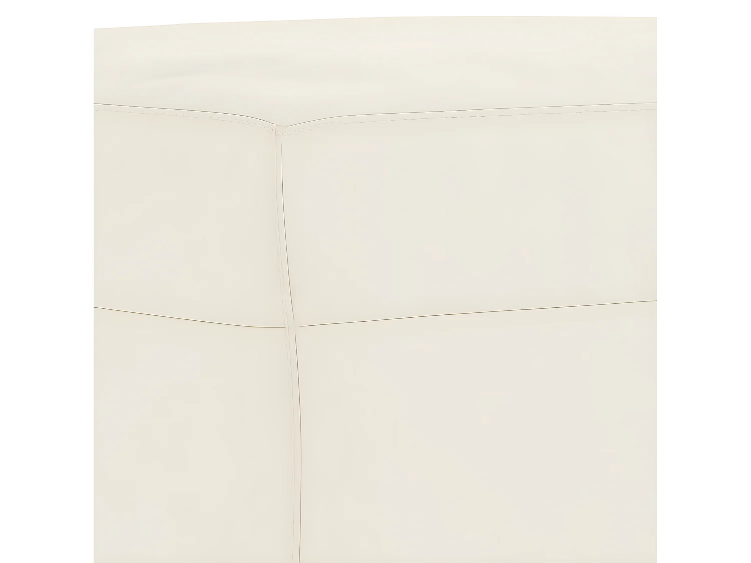 Repose-pied Crème 70x55x41 cm Velours LQF48615