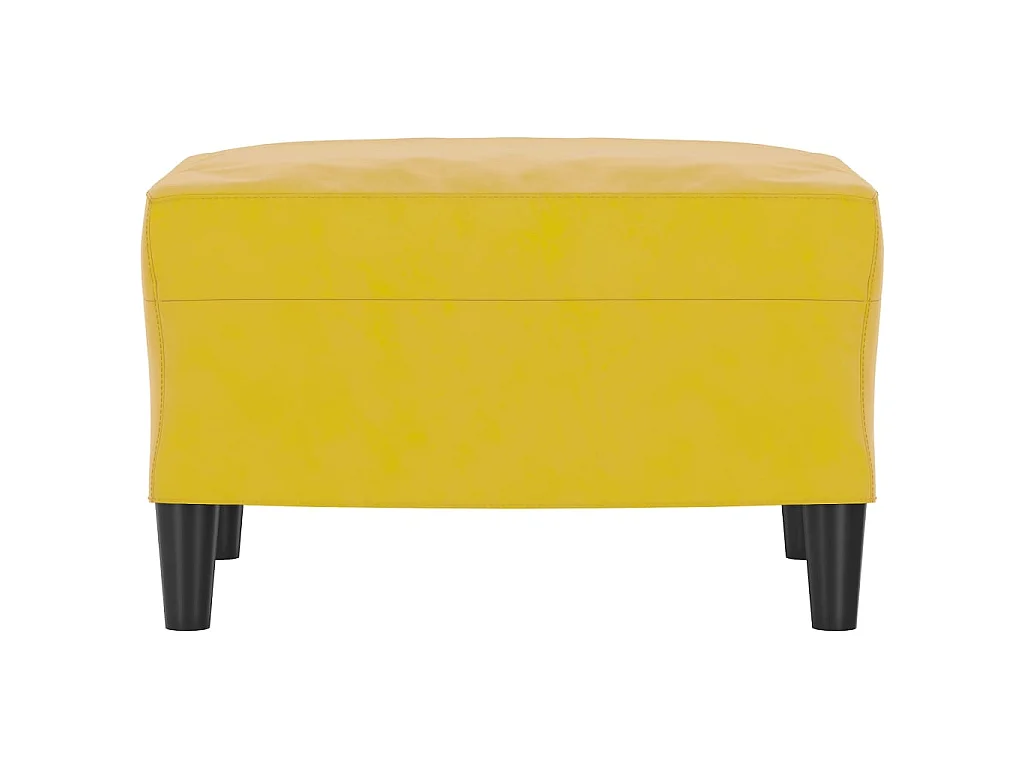 Repose-pied Jaune 60x50x41 cm Velours LQF65691