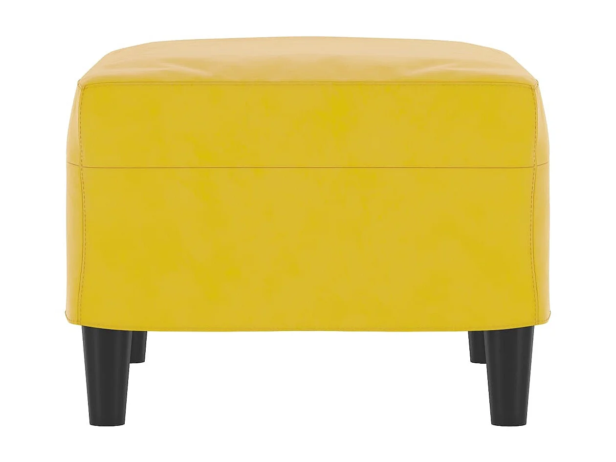 Repose-pied Jaune 60x50x41 cm Velours LQF65691