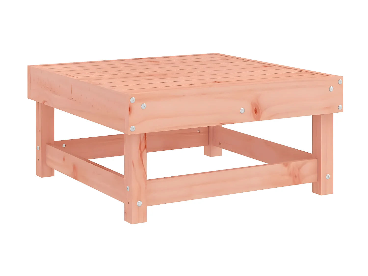 Repose-pied de jardin avec coussin bois massif douglas LQF13751