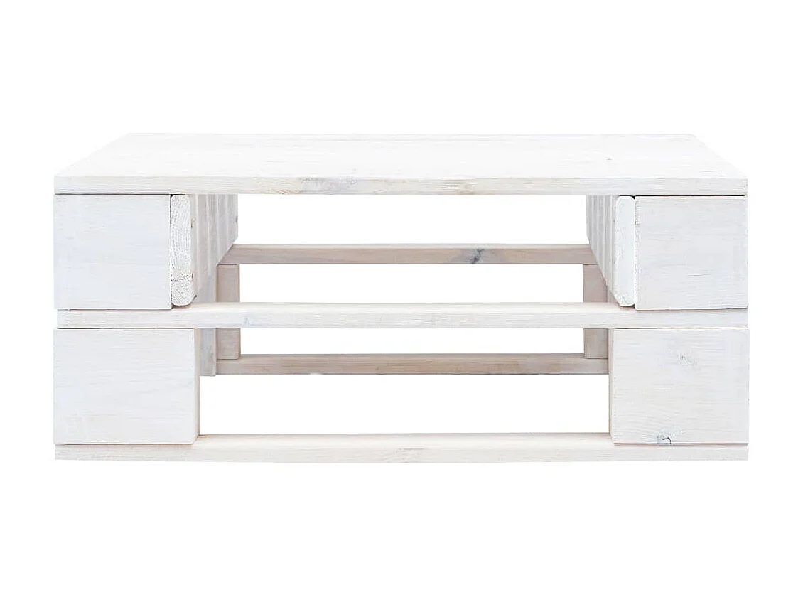 Canapé palette de jardin Bois Blanc LQF77555