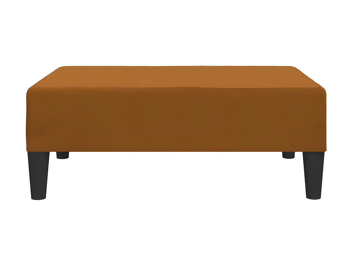 Voetenbank 78x56x32 cm fluweel bruin NL924794