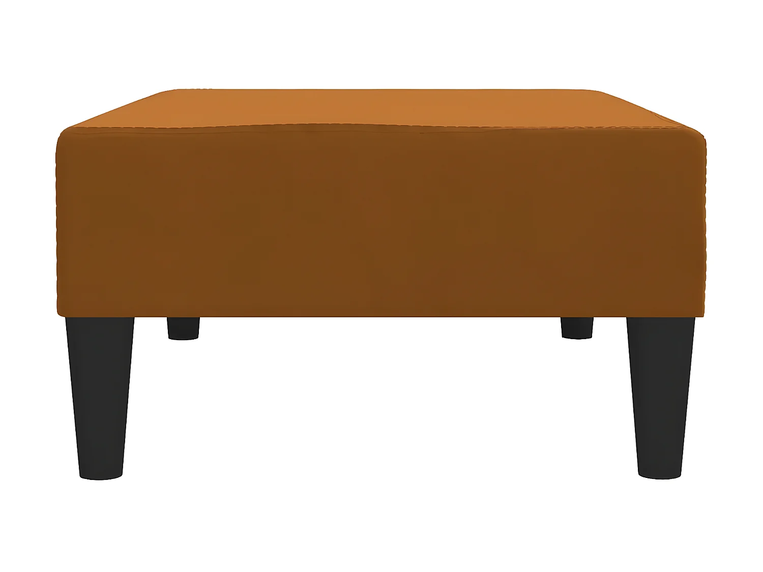 Voetenbank 78x56x32 cm fluweel bruin NL924794