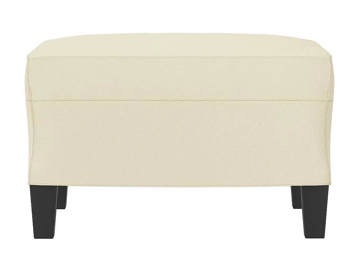 Repose-pied Crème 60x50x41 cm Similicuir LQF81052