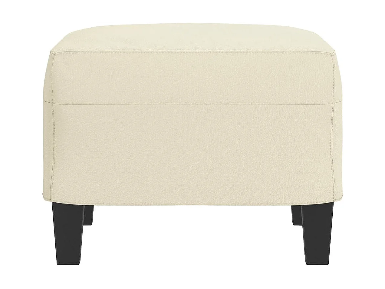 Repose-pied Crème 60x50x41 cm Similicuir LQF81052