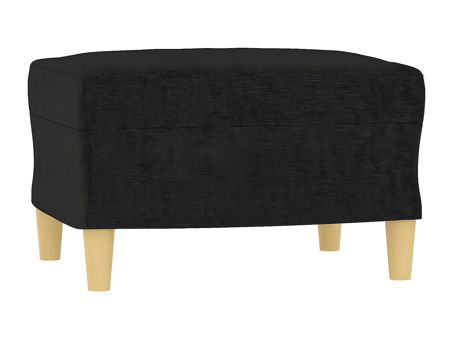 Repose-pied Noir 60x50x41 cm Tissu LQF22458