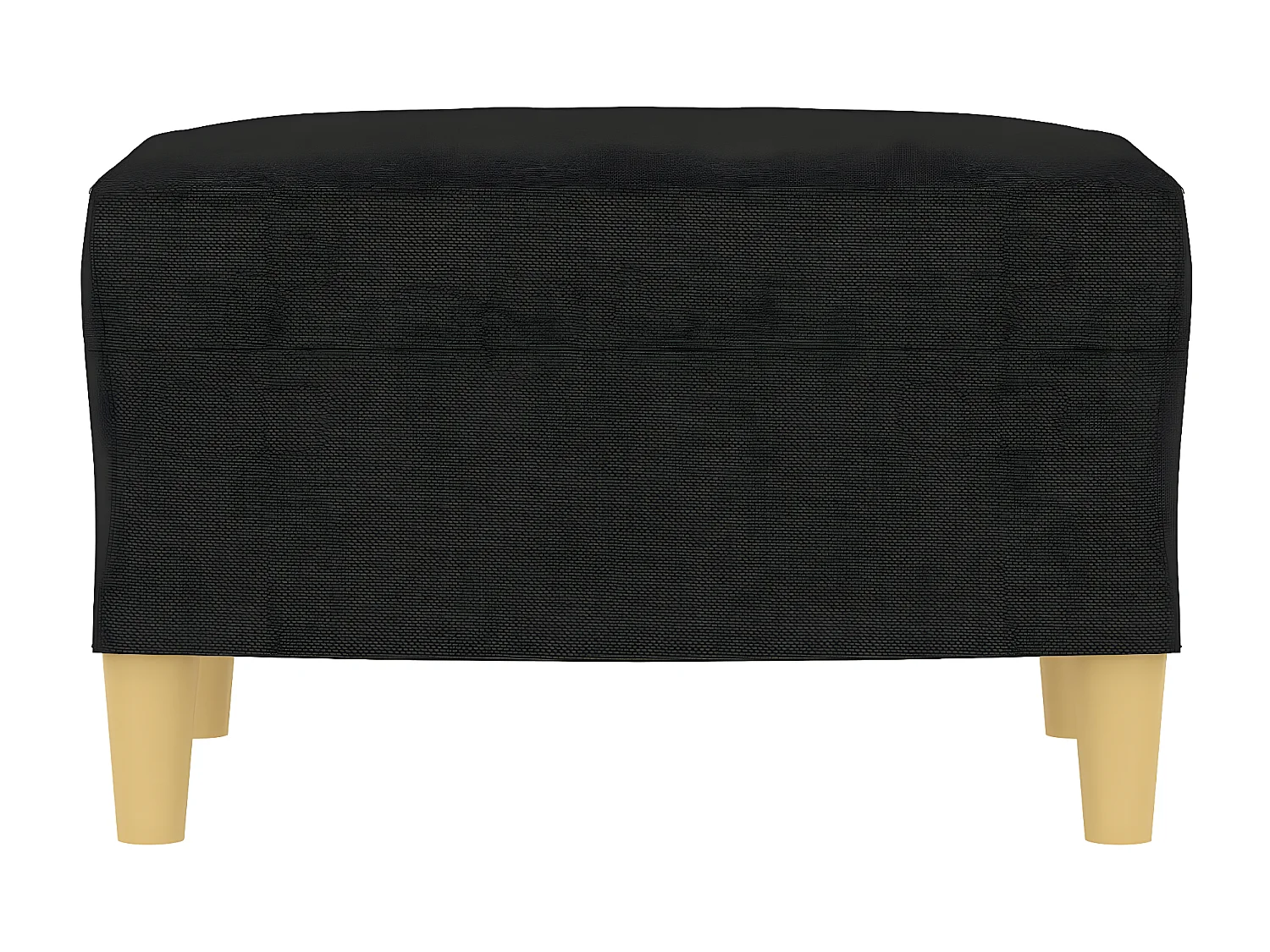 Repose-pied Noir 60x50x41 cm Tissu LQF22458