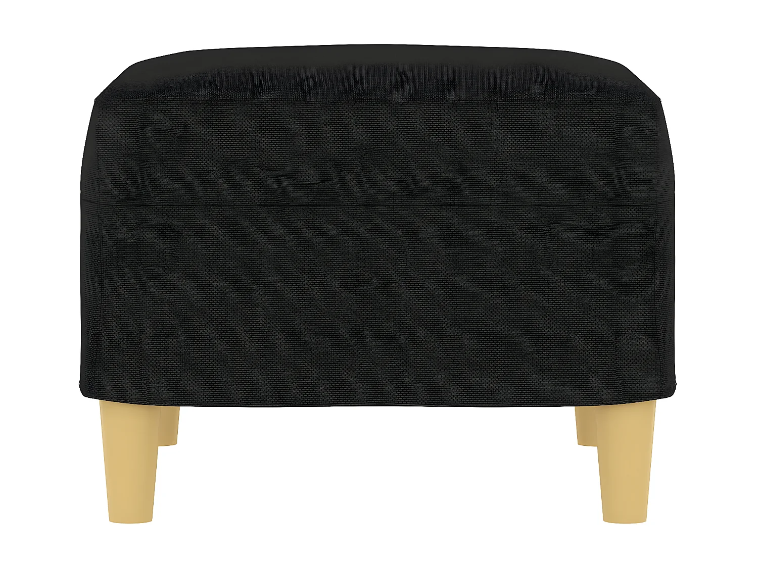 Repose-pied Noir 60x50x41 cm Tissu LQF22458