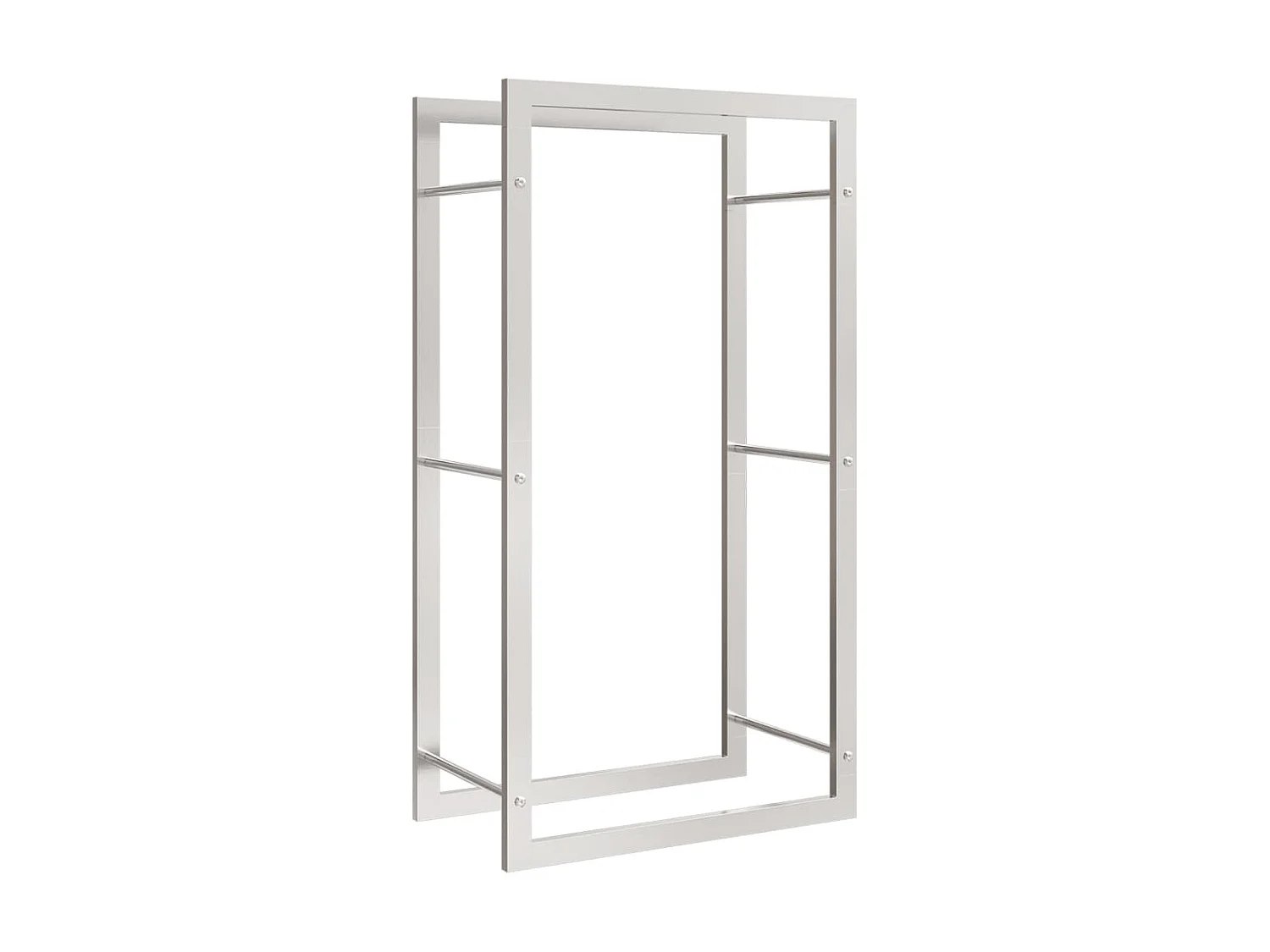 Haardhoutrek 50x28x94 cm roestvrij staal NL265835