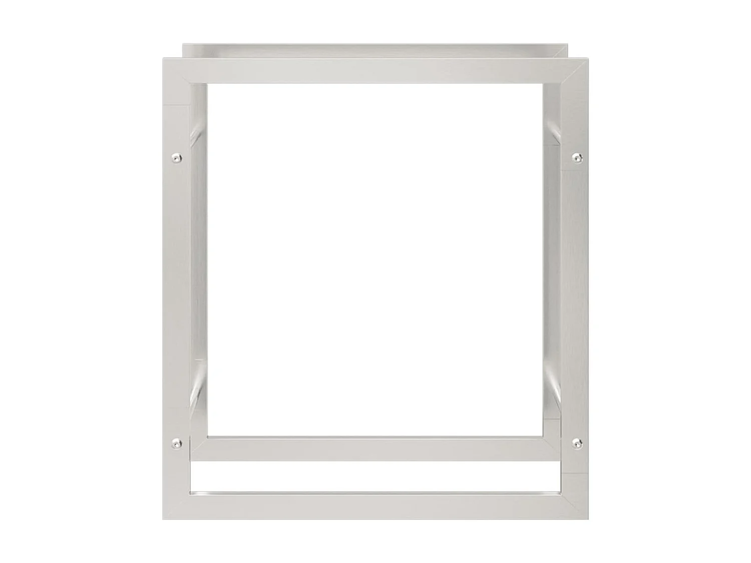 Porte-bûches 80x28x86 cm acier inoxydable -ASAF63904 BonneVie Meuble