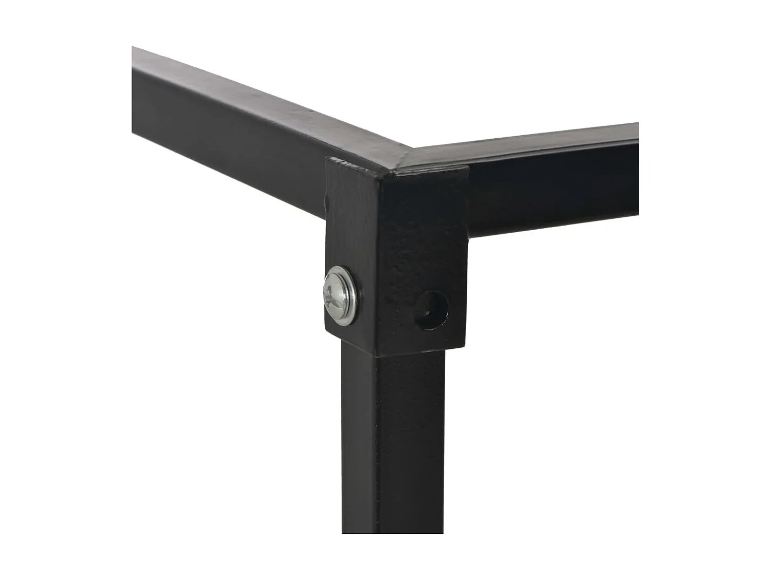 Porte-bûches avec base Noir 37x37x113 cm Acier -ASAF30477 BonneVie Meuble