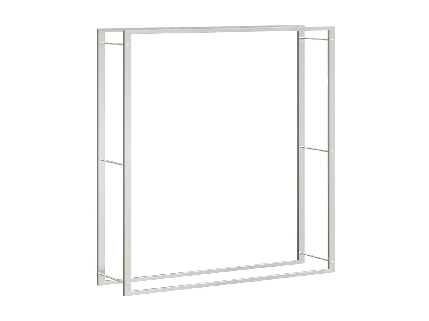 Suporte para lenha 110x28x116 cm aço inoxidável PT751570