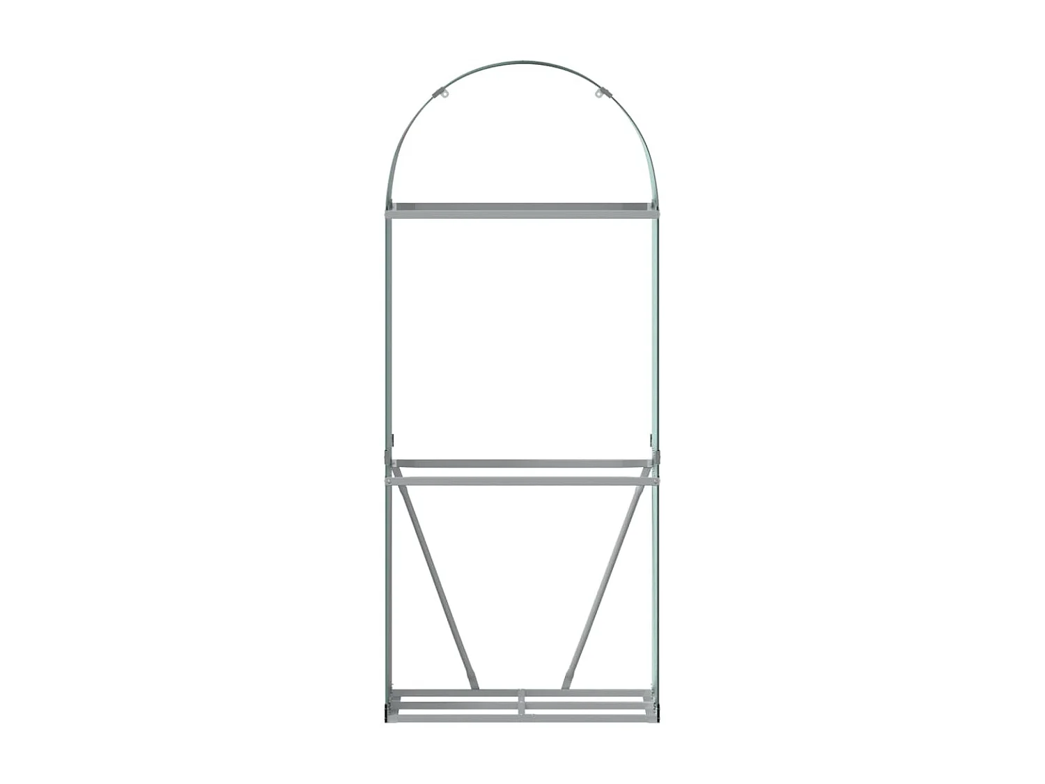 Suporte de lenha 80x45x190 cm aço galvanizado verde PT453481