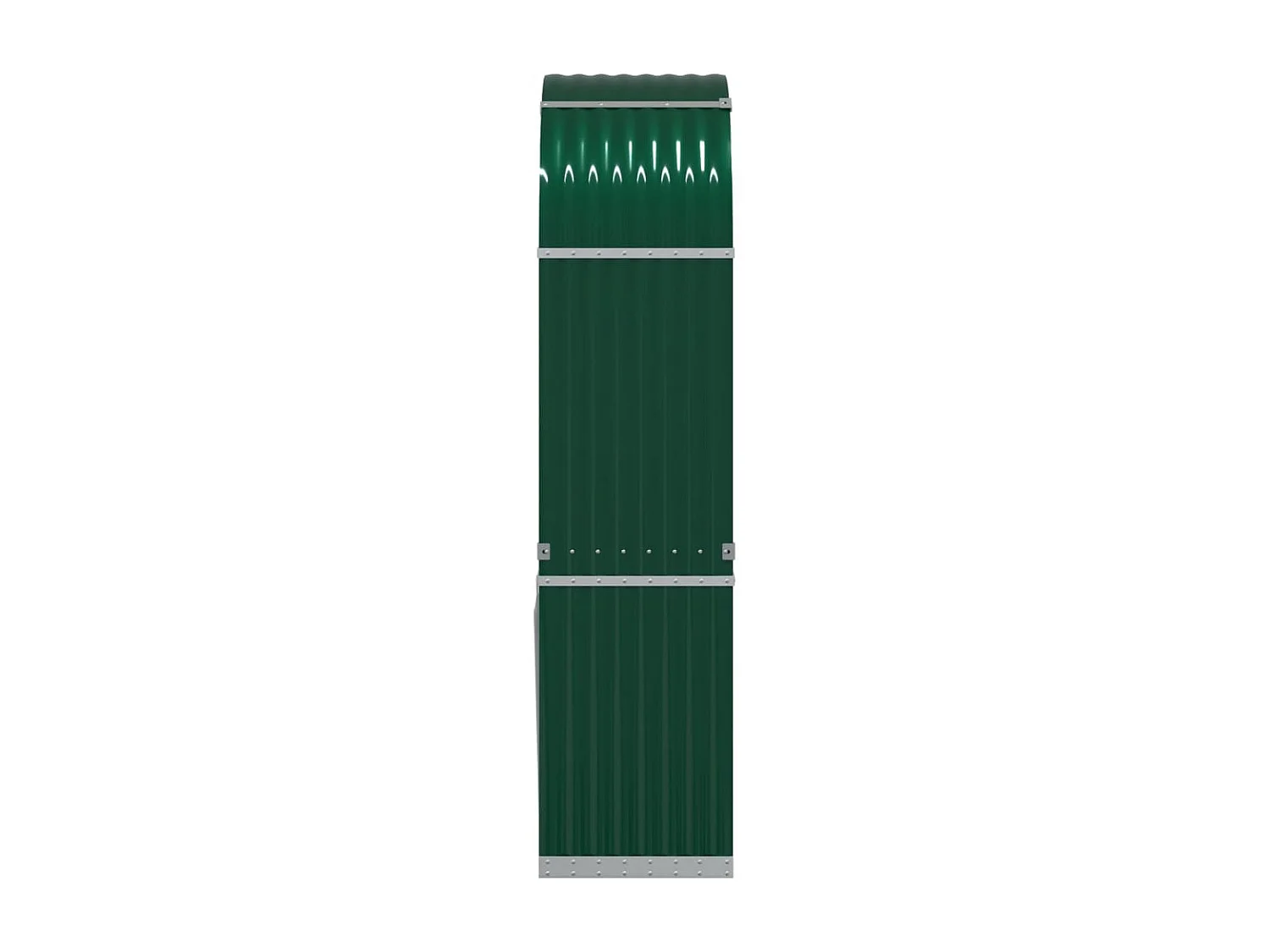Suporte de lenha 80x45x190 cm aço galvanizado verde PT453481
