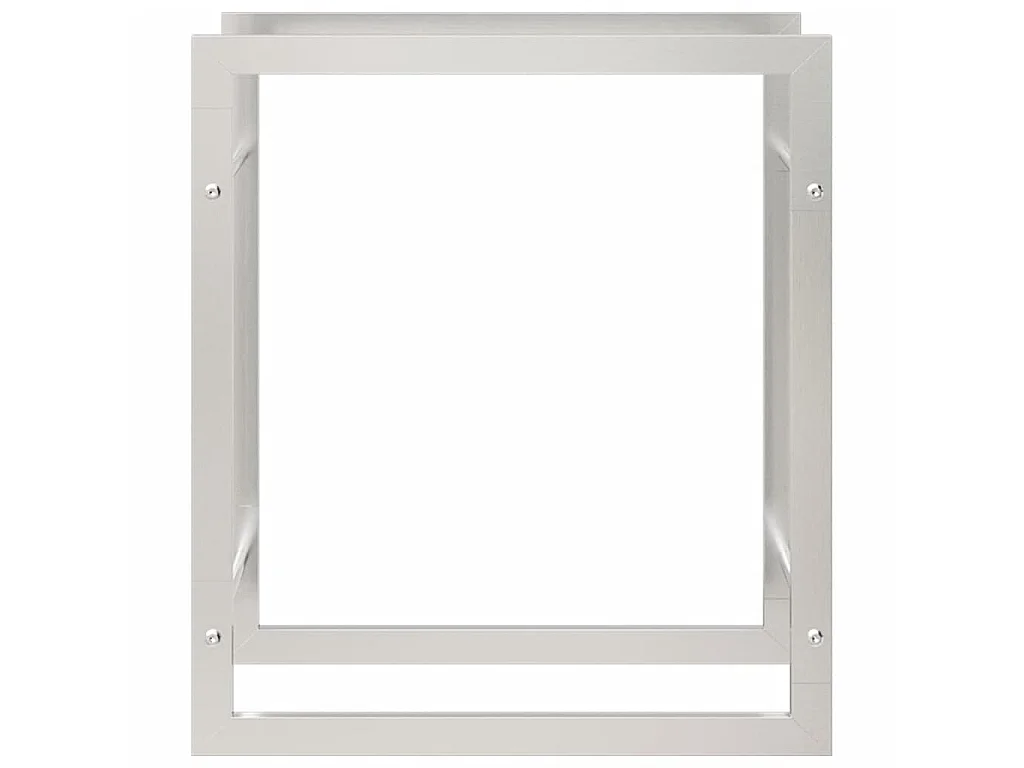 Haardhoutrek 50x28x56 cm roestvrij staal NL682136