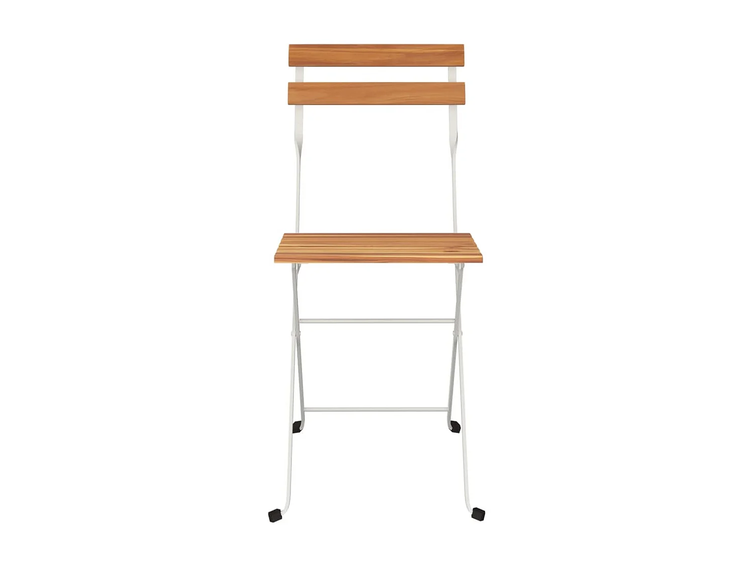 Bistrostoelen 4 st inklapbaar massief acaciahout en staal NL84507