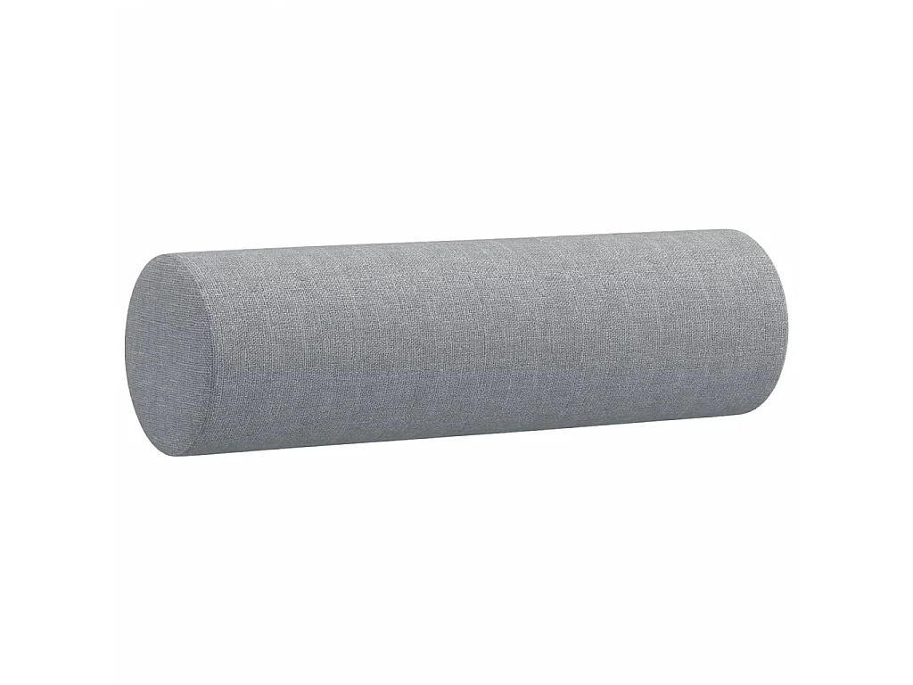 Canapé à 2 places avec oreillers gris clair 120 cm tissu OID3670