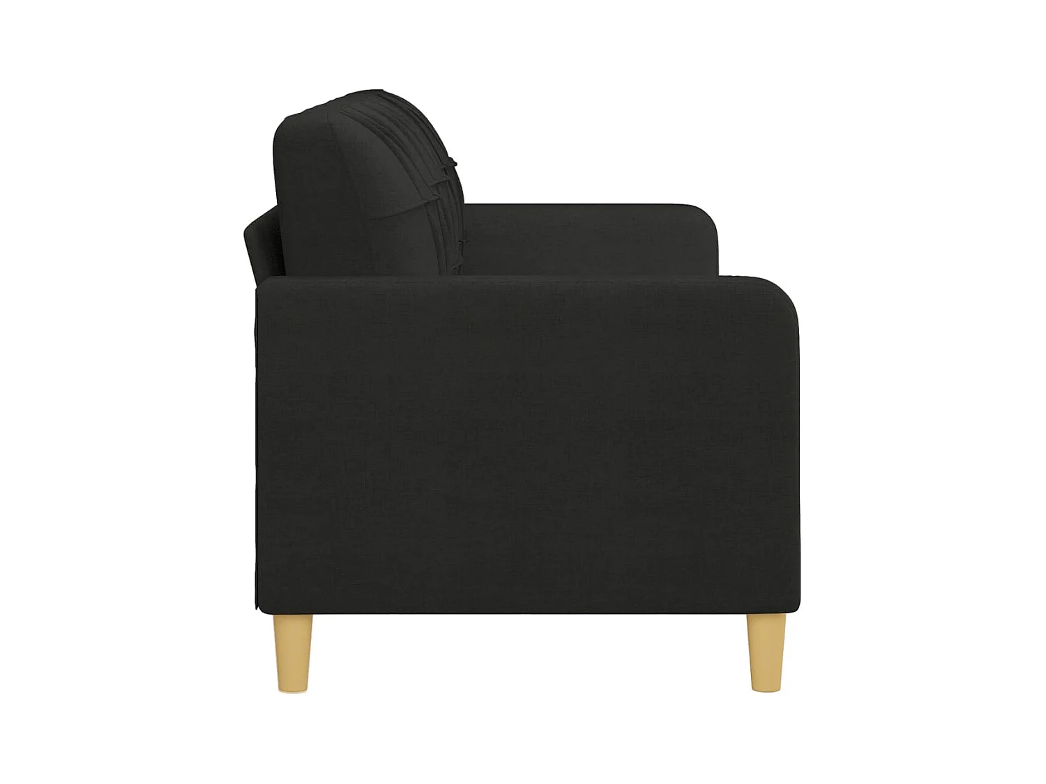 3-Sitzer-Sofa | Wohnzimmersofa Schwarz 180 cm Stoff -gkd676247