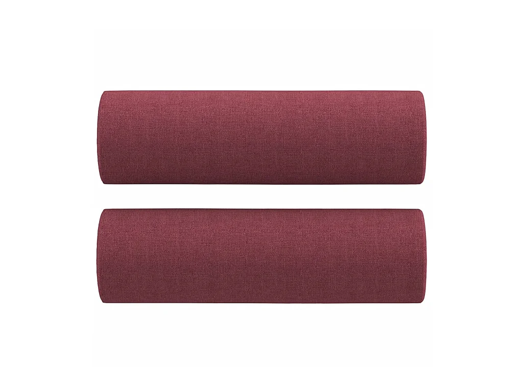 2-Sitzer-Sofa | Wohnzimmersofa mit Zierkissen Weinrot 120 cm Stoff -gkd983785