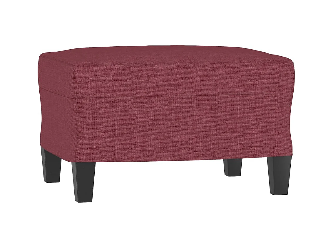 Canapé à 3 places avec repose-pieds Rouge bordeaux 180 cm Tissu OID9673