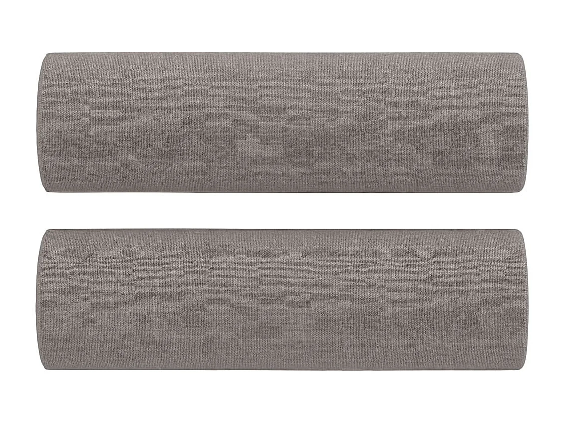 Canapé à 3 places avec oreillers décoratifs taupe 180 cm tissu OLA8696