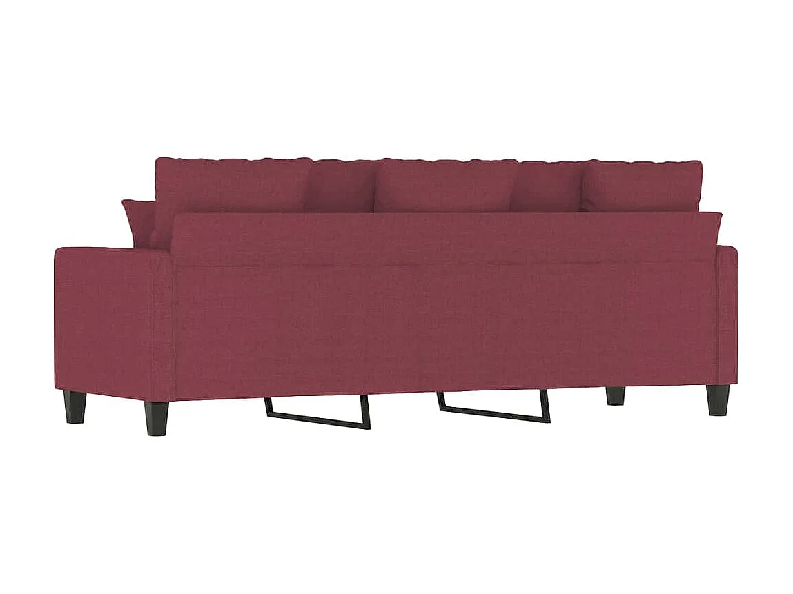 3-Sitzer-Sofa | Wohnzimmersofa Weinrot 180 cm Stoff -gkd389483