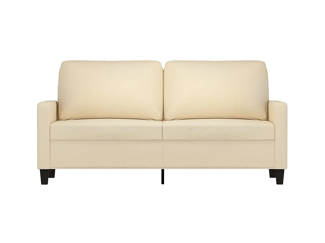 2-Sitzer-Sofa | Wohnzimmersofa Creme 140 cm Stoff -gkd662275