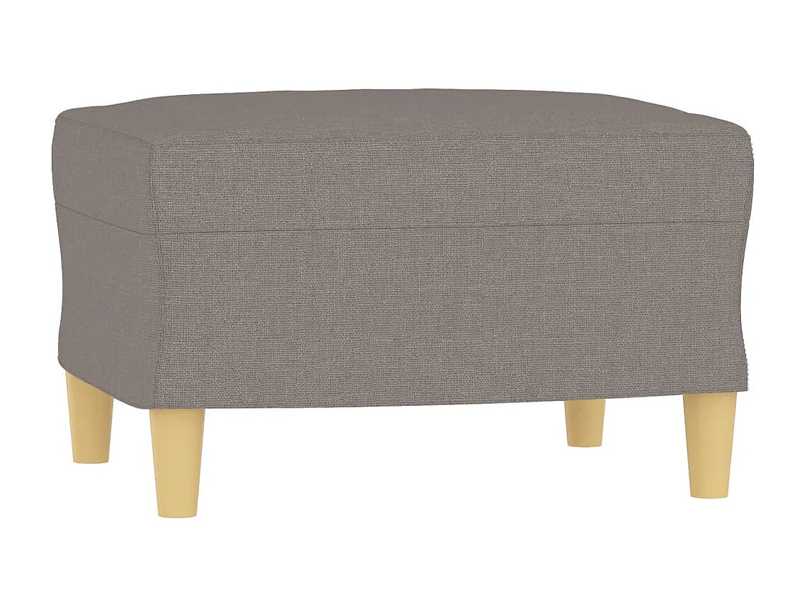 Canapé à 3 places avec repose-pieds Taupe 180 cm Tissu OLA9295