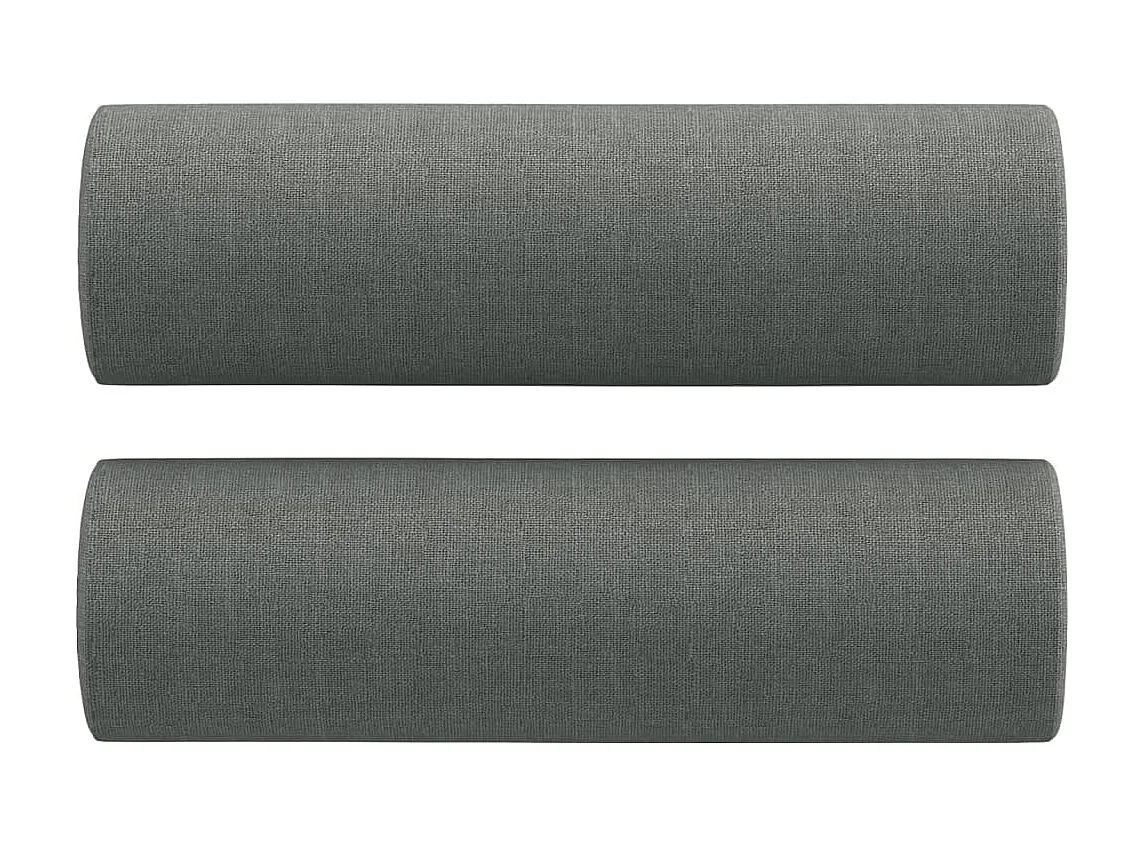 Canapé à 3 places avec oreillers gris foncé 180 cm tissu OID7853