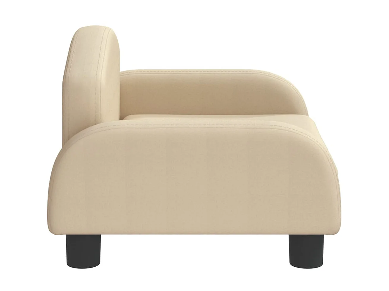 Canapé pour enfants crème 50x40x30 cm tissu QWE8836