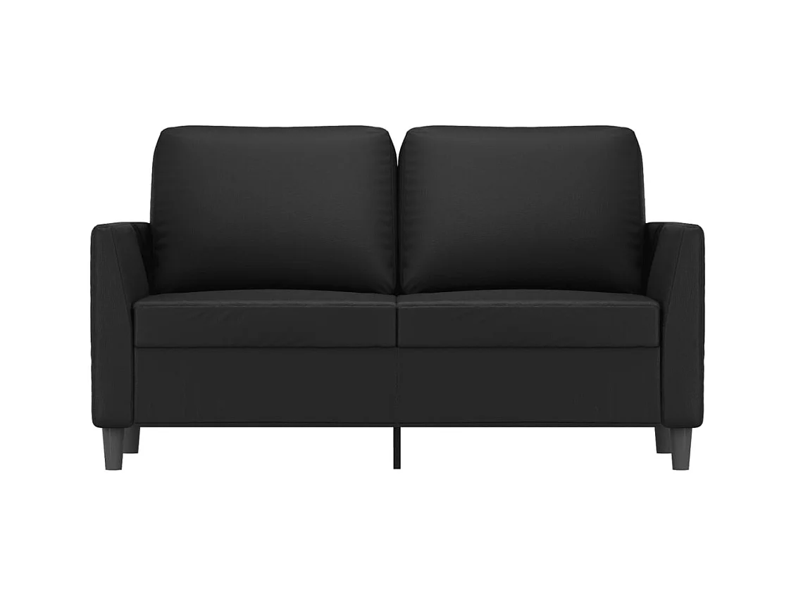 2-Sitzer-Sofa | Wohnzimmersofa Schwarz 120 cm Kunstleder -gkd333200
