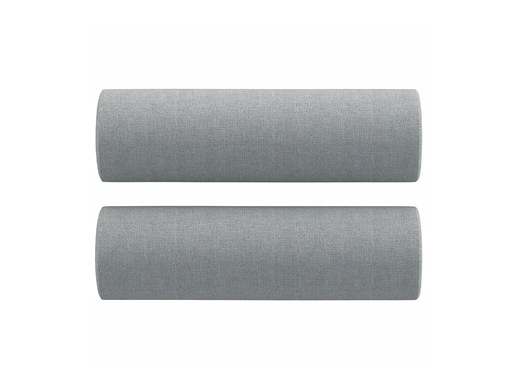 Canapé à 3 places avec oreillers gris clair 180 cm tissu OID7077