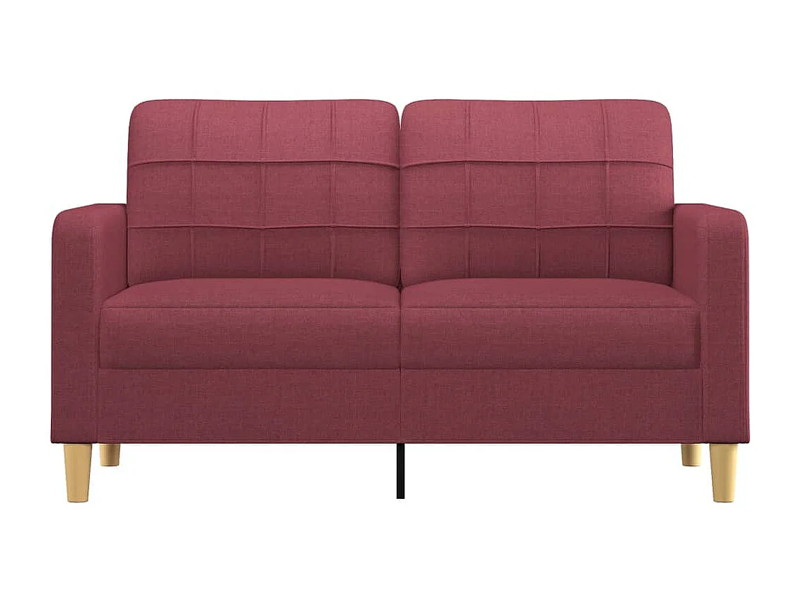 2-Sitzer-Sofa | Wohnzimmersofa Weinrot 140 cm Stoff -gkd832802