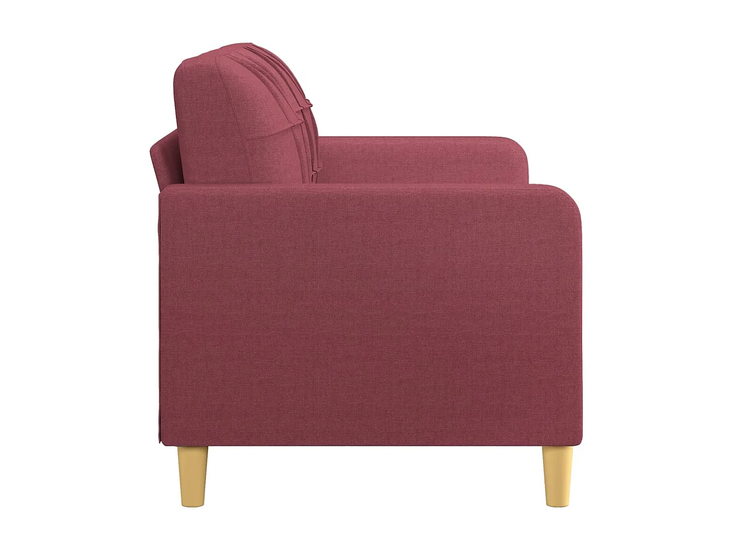 2-Sitzer-Sofa | Wohnzimmersofa Weinrot 140 cm Stoff -gkd832802