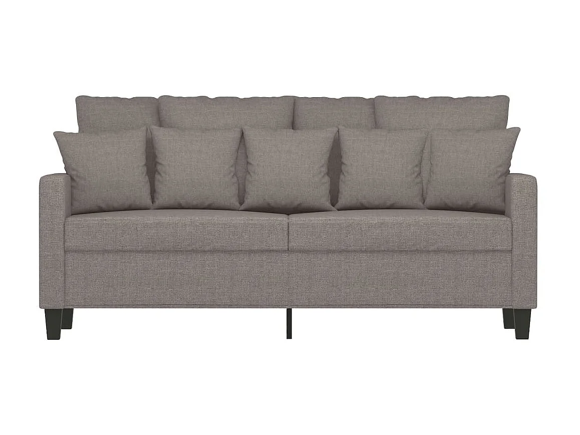 Sofá de 2 plazas de tela gris taupé 140 cm PWFG51890