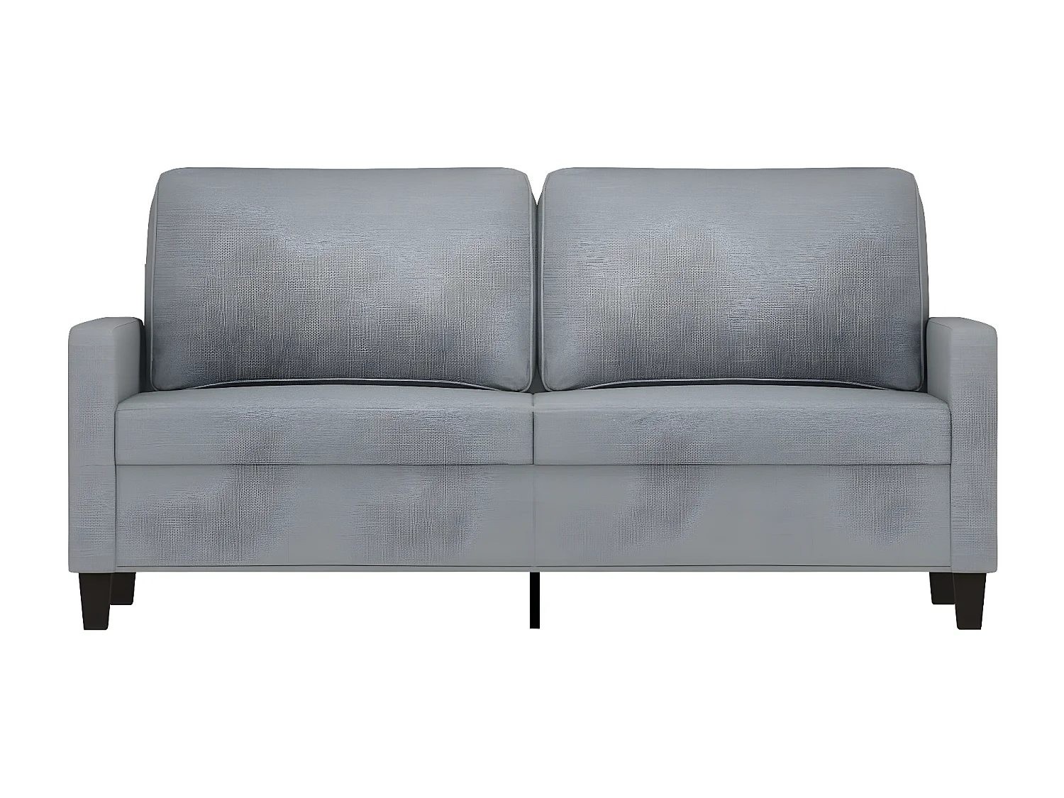 Canapé à 2 places Gris clair 140 cm Tissu OLA1215