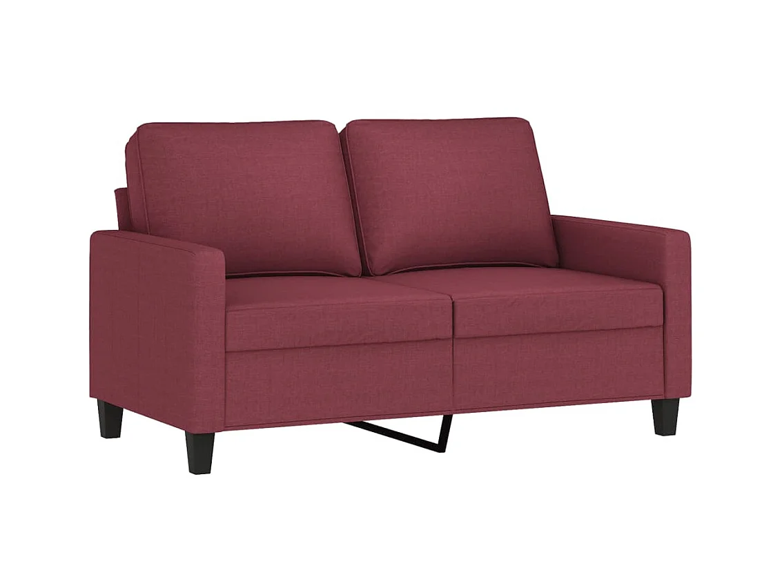 2-Sitzer-Sofa | Wohnzimmersofa Weinrot 120 cm Stoff -gkd164209
