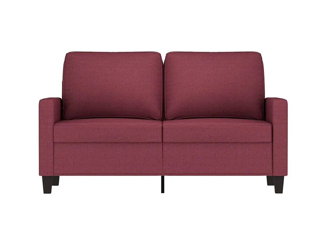 2-Sitzer-Sofa | Wohnzimmersofa Weinrot 120 cm Stoff -gkd164209