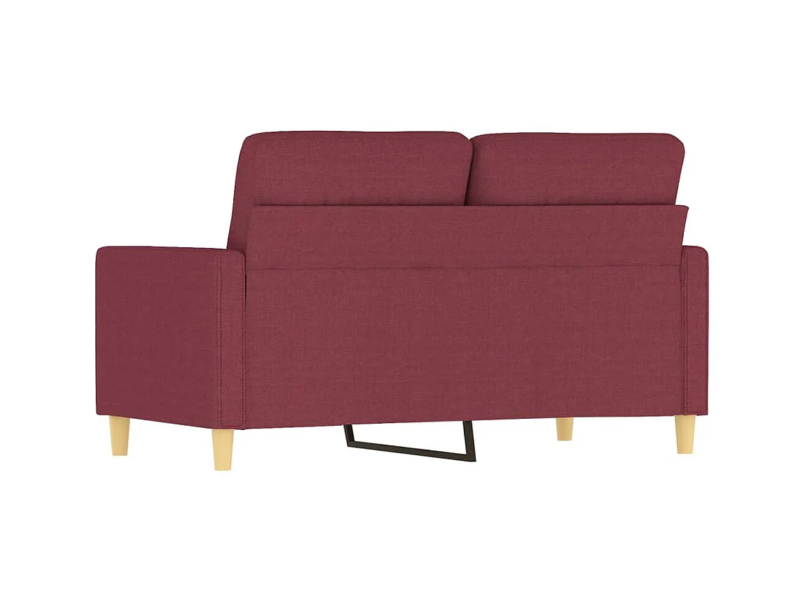 Canapé à 2 places Rouge bordeaux 120 cm Tissu OLA7042