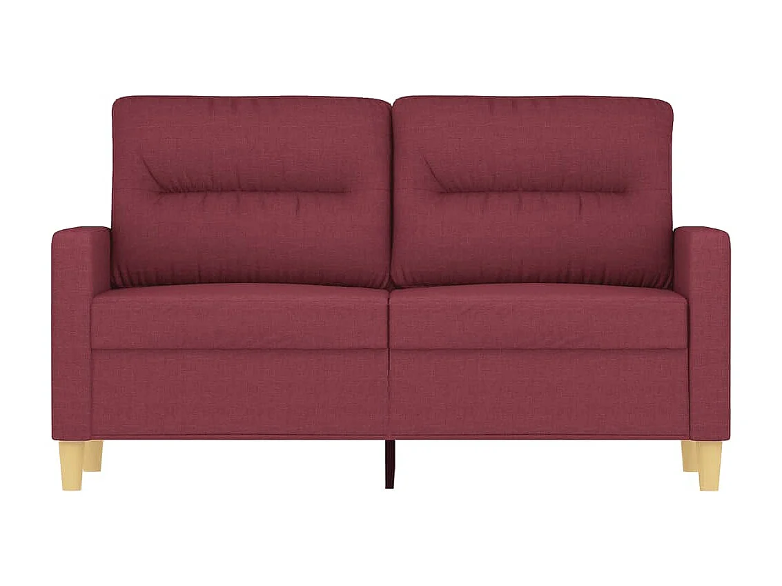 Tweezitsbank 120 cm stof wijnrood NL761561