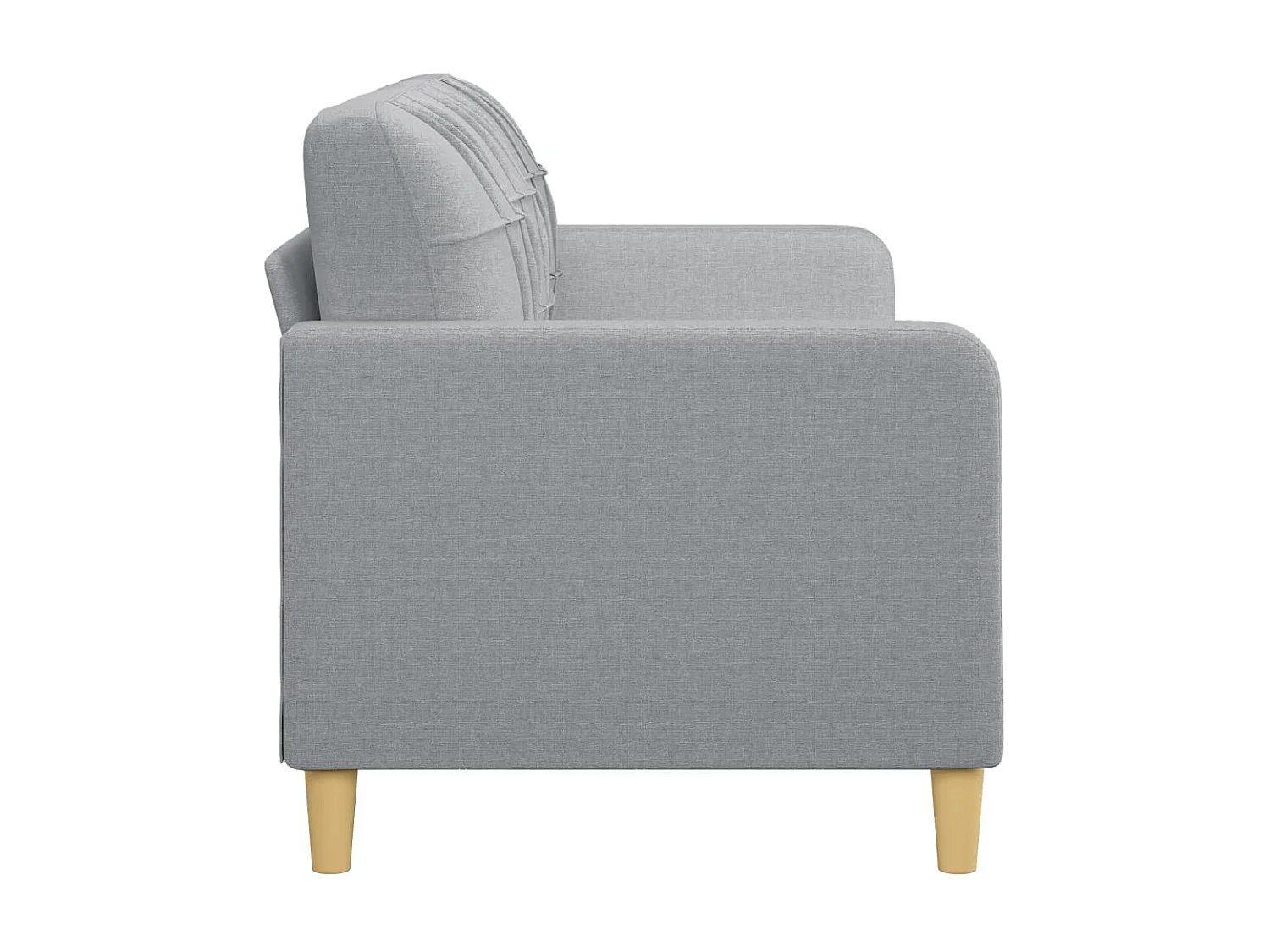 Canapé à 3 places Gris clair 180 cm Tissu OID3736