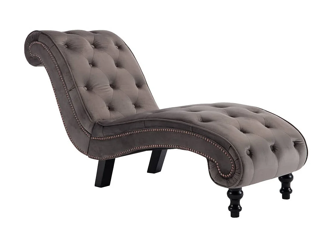 Canapé Velours Gris SEF38981