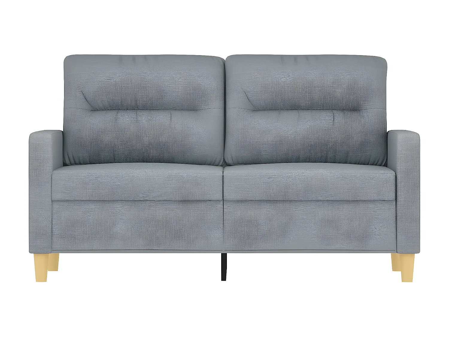 Tweezitsbank 120 cm stof lichtgrijs NL550426