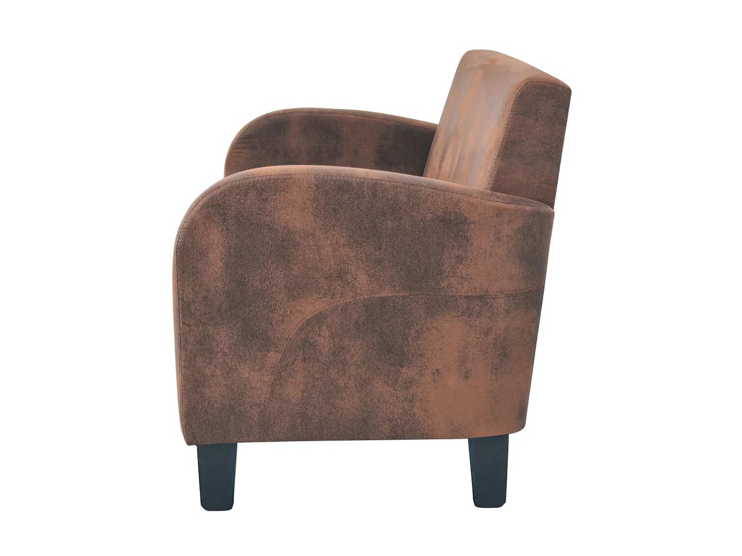 Tweezitsbank kunstsuède bruin NL119736